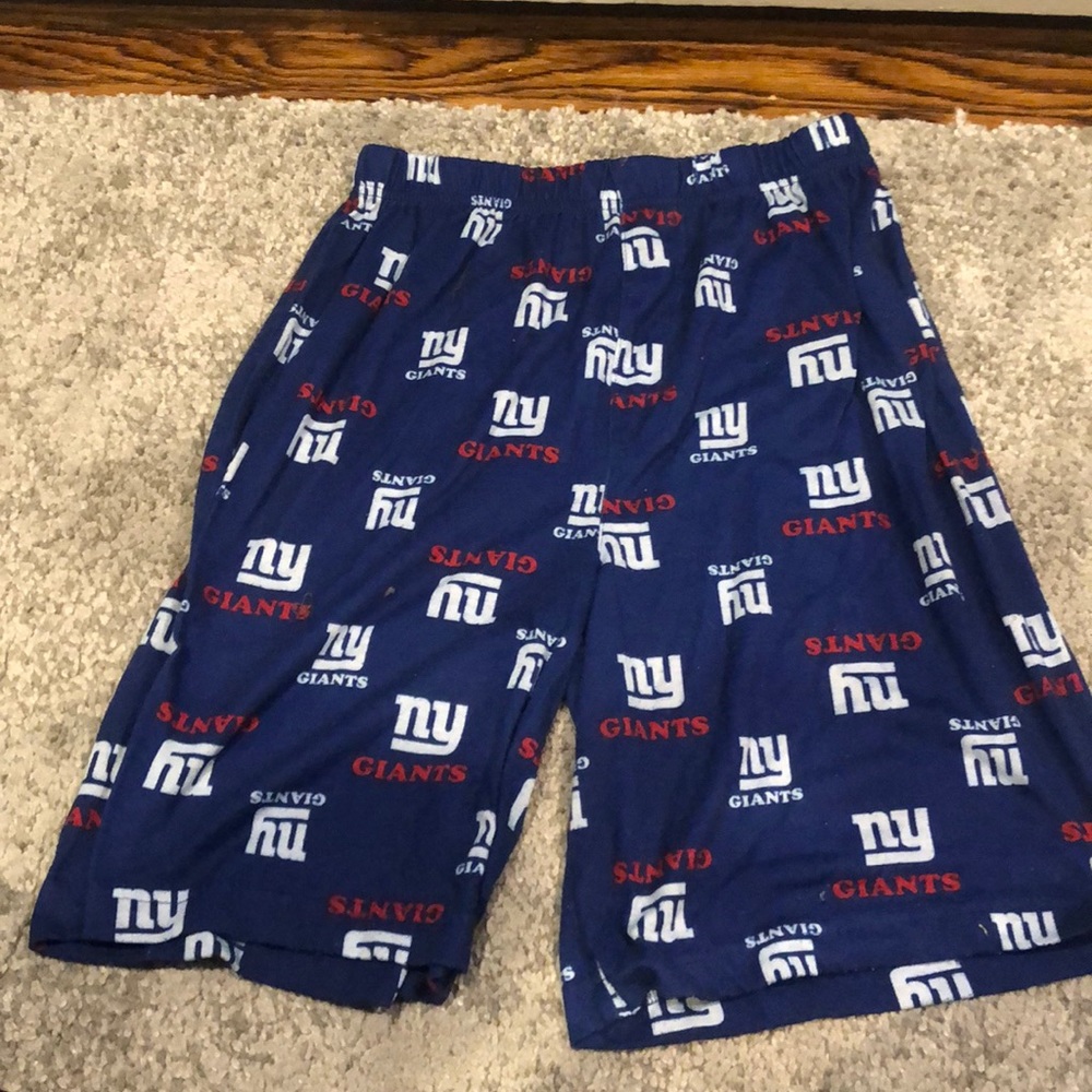 Boys Large NY Giants pajama shorts